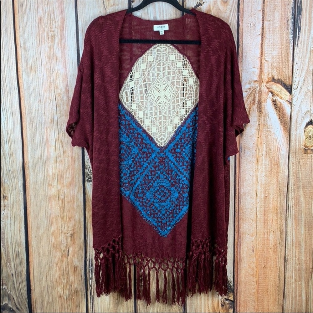 Umgee • Crochet Back Kimono